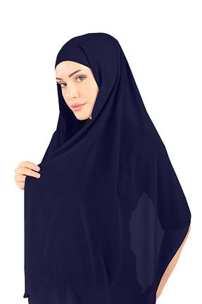 روسری سرمه ای شیفون Ecardin - کد 859728116