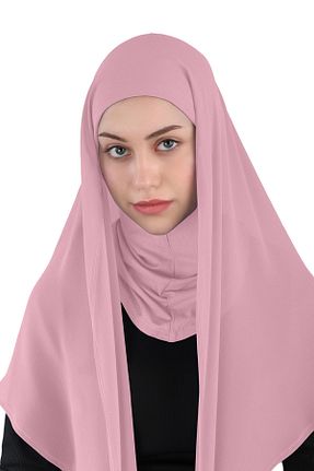 روسری صورتی شیفون Ecardin - کد 859724156