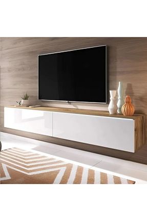 میز و پایه تلویزیون سفید Suntalam Vaverina - کد 859534233