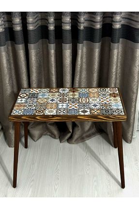 میز عسلی قهوه ای چوب SİNA HOME DESİGNS - کد 859590469