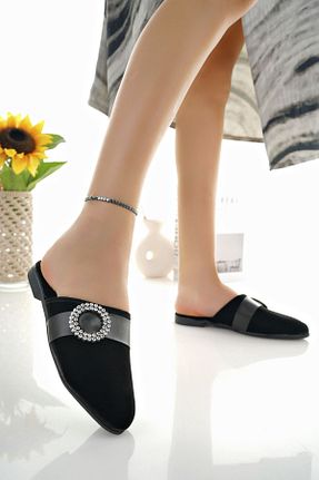دمپائی خانگی مشکی زنانه پارچه ای Modafırsat - کد 859590137