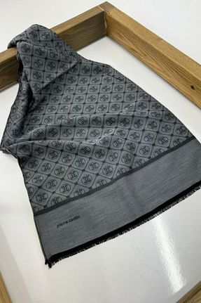 شال طوسی زنانه پنبه پلی استر Pierre Cardin - کد 859603298