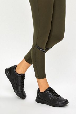 کفش پیاده روی مشکی زنانه چرم مصنوعی Kinetix - کد 859629054