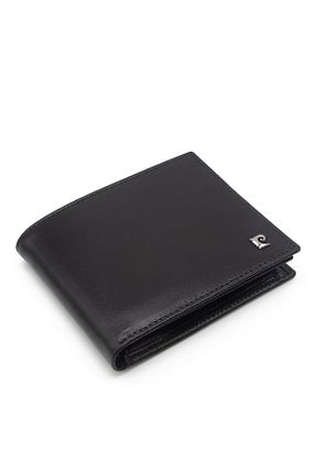 کیف پول مشکی مردانه چرم خالص Pierre Cardin - کد 859622355