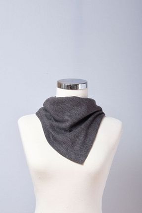 دستمال گردن طوسی زنانه اکریلیک Sebir Moda - کد 859621246