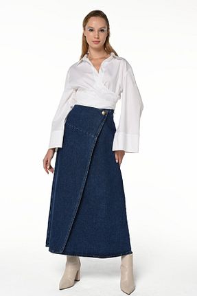 دامن حجاب آبی زنانه رگولار De mim - کد 859638028