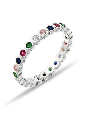 انگشتر نقره زنانه زیرکن Metay Silver - کد 852263508
