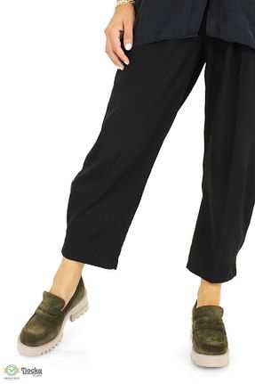 کفش کژوال خاکی زنانه چرم خالص Mammamia - کد 859700987