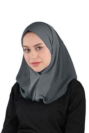 روسری طوسی شیفون Ecardin - کد 859774547