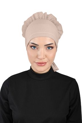 کلاه شنای حجاب قهوه ای زنانه Ecardin - کد 859776505