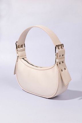 کیف دوشی بژ زنانه چرم مصنوعی MUJGAN - کد 859744380