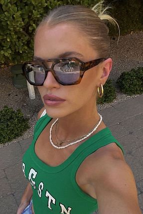 عینک آفتابی سرمه ای زنانه UV400 REN EYEWEAR - کد 859792635