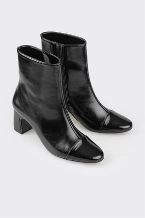بوت / نیم بوت مشکی زنانه چرم مصنوعی Elle - کد 859897724