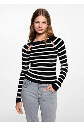 پلیور مشکی زنانه رگولار MANGO Teen - کد 849764511