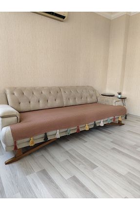 کاور مبل قهوه ای پنبه ای Petek Home - کد 859904775