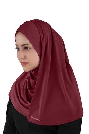 روسری زرشکی Ecardin - کد 859774626