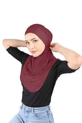 روسری زرشکی Ecardin - کد 859718330