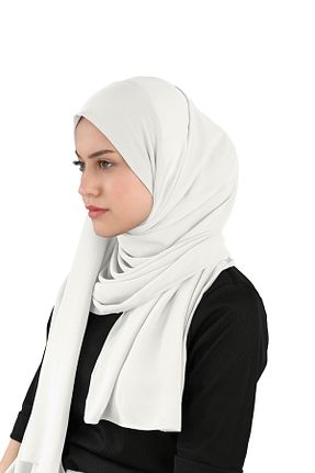 روسری بژ شیفون Ecardin - کد 859723424