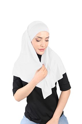 روسری سفید Ecardin - کد 859719246