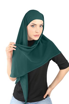 روسری سبز شیفون Ecardin - کد 859728329