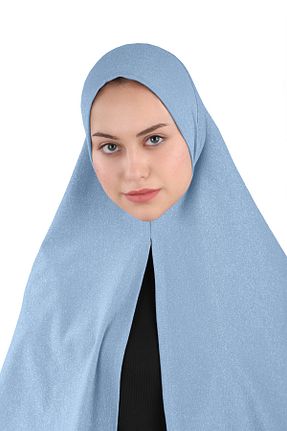 روسری آبی پنبه ای Ecardin - کد 859773655