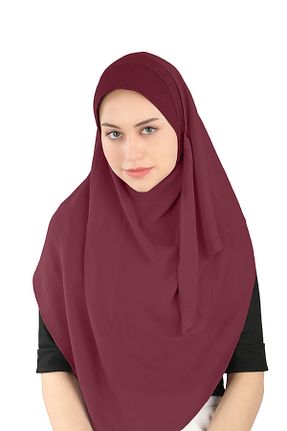 روسری زرشکی Ecardin - کد 859725183