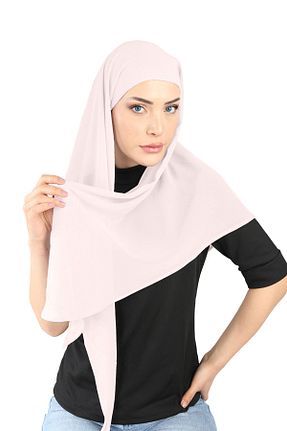 روسری صورتی شیفون Ecardin - کد 859726541