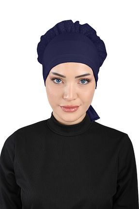 کلاه شنای حجاب سرمه ای زنانه Ecardin - کد 859775674
