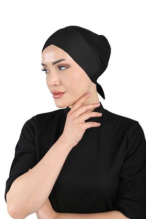 کلاه شنای حجاب مشکی زنانه Ecardin - کد 859745457