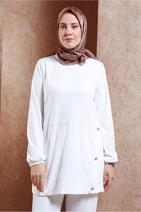 روسری زرشکی پلی استر Alvina - کد 857591140