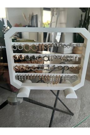 نظم دهنده جواهرات و آرایش سفید پلاستیک Genel Markalar - کد 859626487