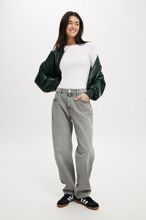 بادی سفید زنانه یقه دوچرخه Teenystore - کد 859616515