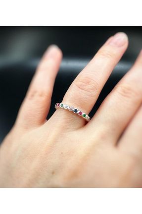 انگشتر نقره زنانه زیرکن Metay Silver - کد 852263508