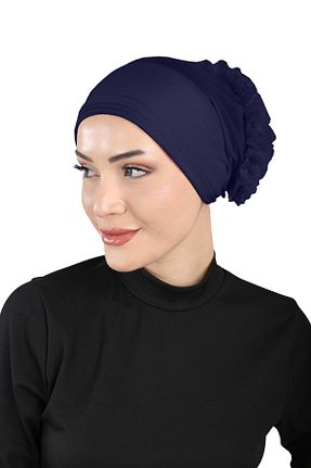 کلاه شنای حجاب سرمه ای زنانه Ecardin - کد 859748234