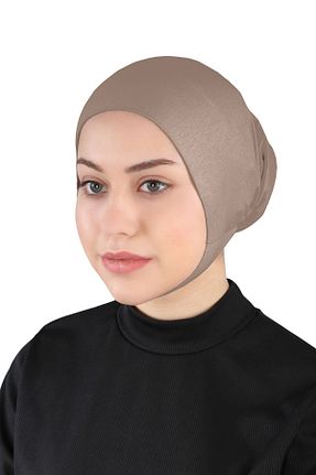 کلاه شنای حجاب قهوه ای زنانه Ecardin - کد 859739676