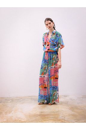 ست بالاتنه و پائین تنه رنگی زنانه بافتنی Butik Şenel - کد 859775735