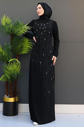 لباس حجاب مشکی زنانه Kalem giz astore - کد 859573675