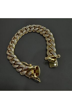 دستبند استیل (فولاد) طلائی زنانه استیل (فولاد) neslyaccessories - کد 859550331
