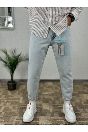 شلوار آبی مردانه پارچه DENIM MAN - کد 853427267