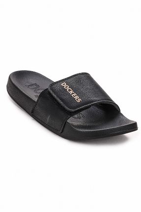 دمپائی مشکی مردانه چرم مصنوعی Dockers - کد 859672508