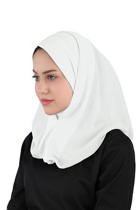روسری بژ شیفون Ecardin - کد 859773606