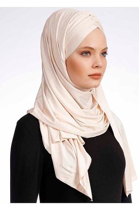 روسری بژ Ecardin - کد 859724390