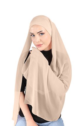 روسری سرمه ای شیفون Ecardin - کد 859774147