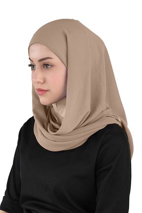 روسری صورتی شیفون Ecardin - کد 859724541