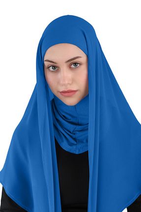 روسری سرمه ای شیفون Ecardin - کد 859724826