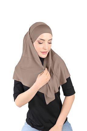 روسری قهوه ای Ecardin - کد 859721335