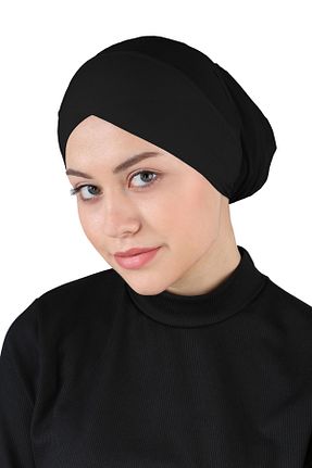 کلاه شنای حجاب مشکی زنانه Ecardin - کد 859748969