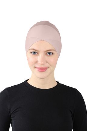 کلاه شنای حجاب طوسی زنانه Ecardin - کد 859750076