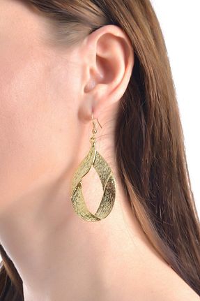 گوشواره جواهر طلائی روکش طلا LABALABA - کد 31268790