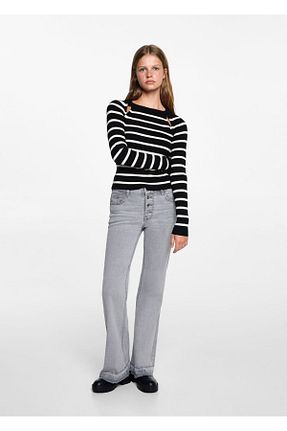 پلیور مشکی زنانه رگولار MANGO Teen - کد 849764511